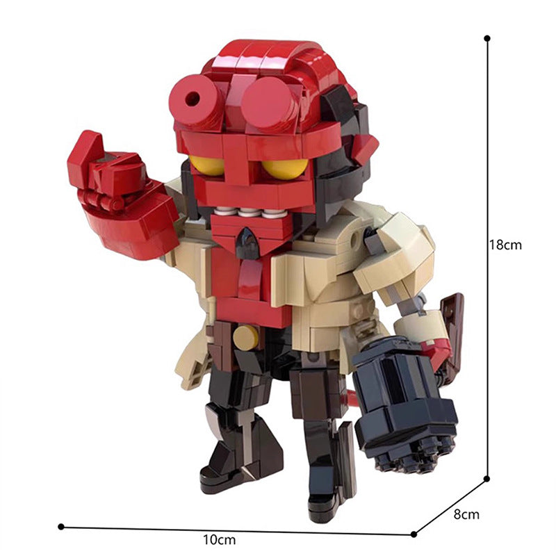 hellboy action figure building set | compatible with lego - 4