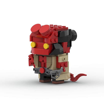 hellboy brickheadz moc building set | lego-compatible toy - 1