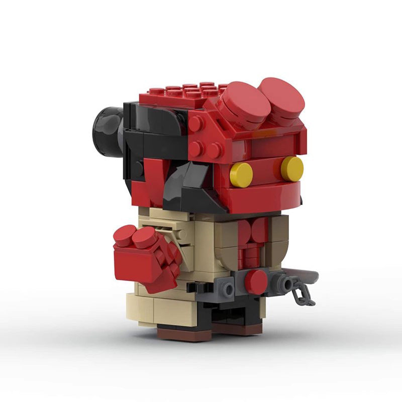 hellboy brickheadz moc building set | lego-compatible toy - 3