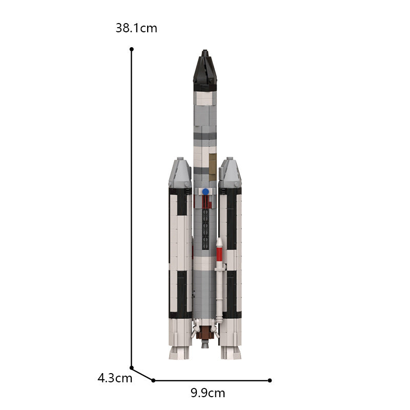 Hercules 3C SpaceShip Building Kit | 1:110 Scale | LEGO-Compatible MOC - 4