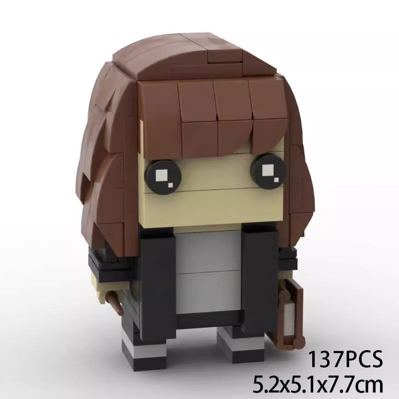 hermione granger brickheadz moc building set | harry potter | compatible with lego - 1
