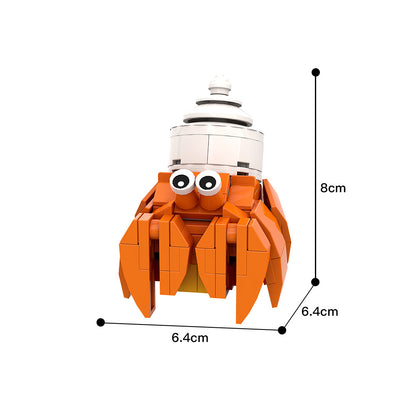 hermit crab building set | lego compatible - 4