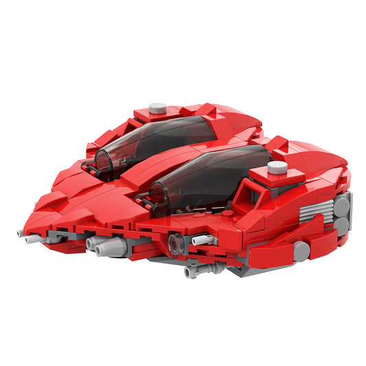 herz-class split/tandem interceptor building set | heart-shape | moc-146806 - 2