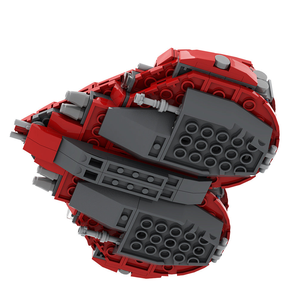 herz-class split/tandem interceptor building set | heart-shape | moc-146806 - 6