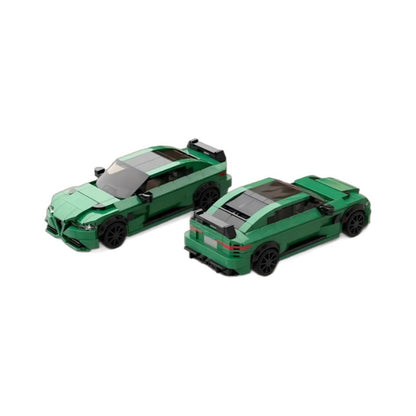 high-performance italian sport sedan building set - gulf livery | moc-109253 - 2