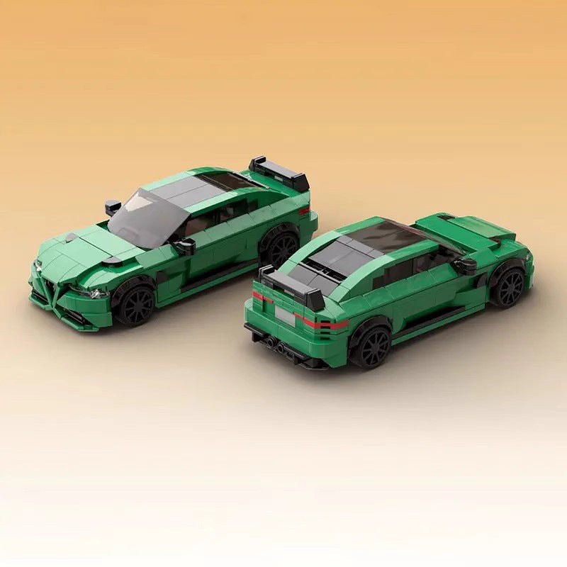 High-Performance Italian Sport Sedan MOC Building Kit | Vehicle Model - 6