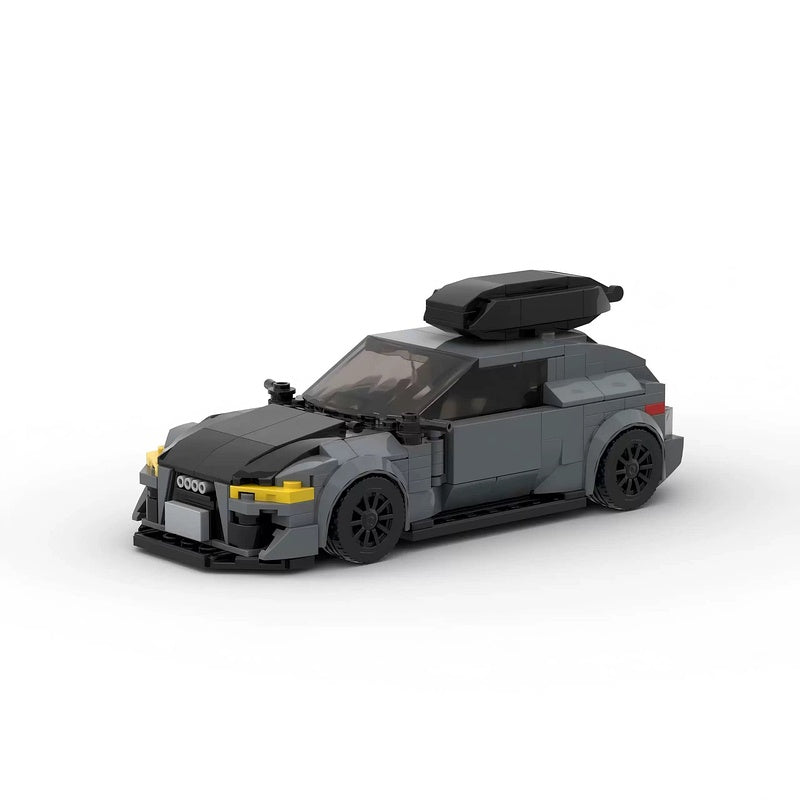 High-Performance RS6 Sport Wagon MOC Building Kit With Roof Box - 3