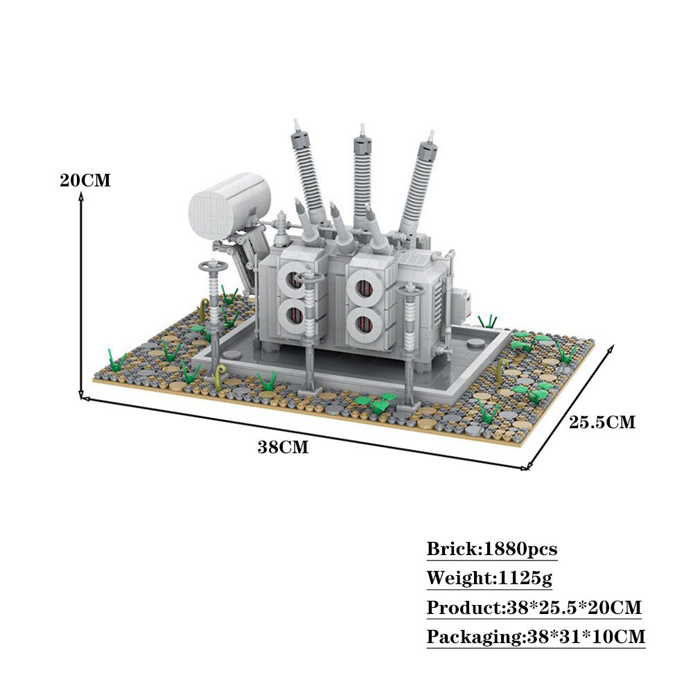 High Voltage Electrical Substation: Power Transformer | LEGO-Compatible MOC - 3