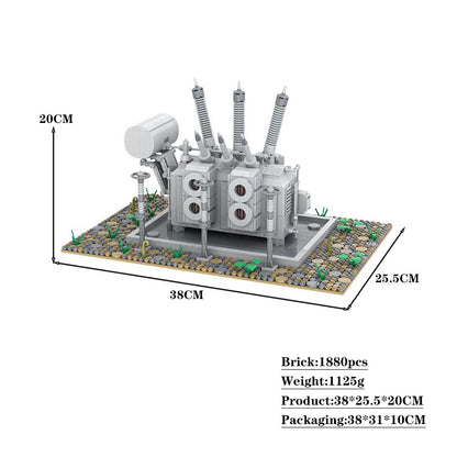 high voltage electrical substation: power transformer | moc-66271 - 3