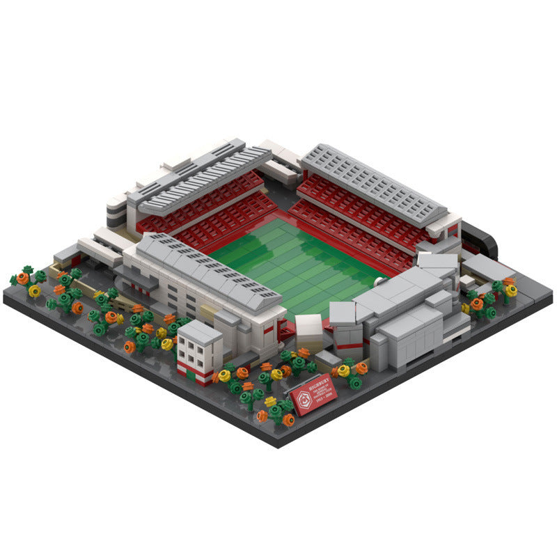 highbury stadium - arsenal football club building set | moc-58414 - 4