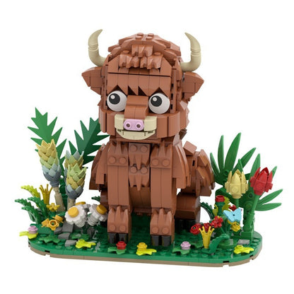 Highland Cattle MOC Building Kit | LEGO-Compatible MOC - 2