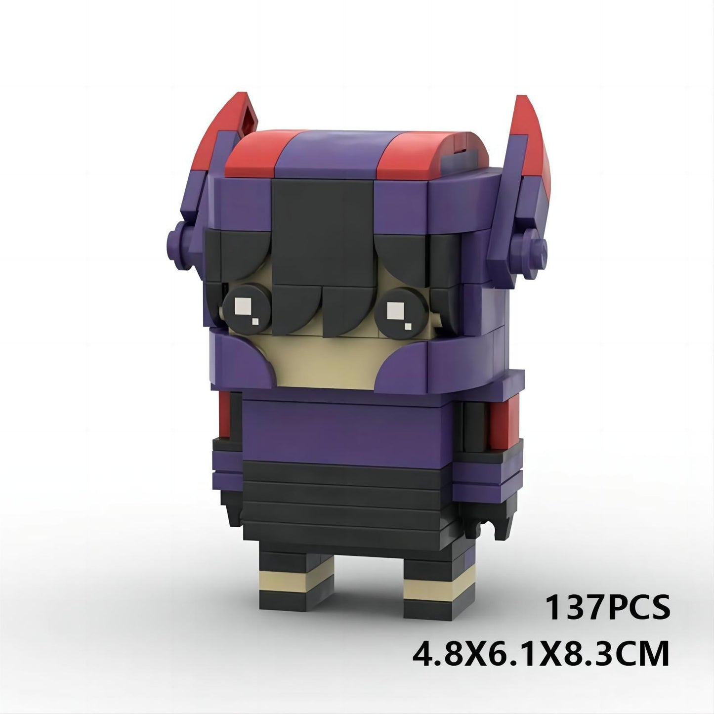 hiro hamada brickheadz building set | big hero 6 | lego-compatible moc - 1