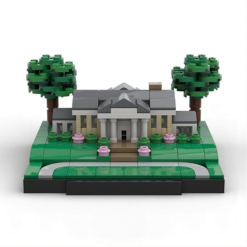 Historic Estate MOC Architecture Building Kit | Landmark Mansion Model Set - 1