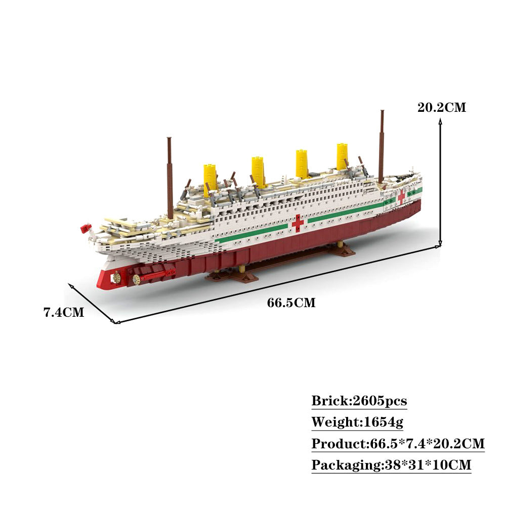 HMHS Britannic Building Kit | 1:400 | LEGO-Compatible MOC - 4