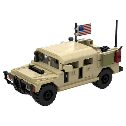 HMMWV Troop Carrier Military Vehicle MOC Building Kit - 1