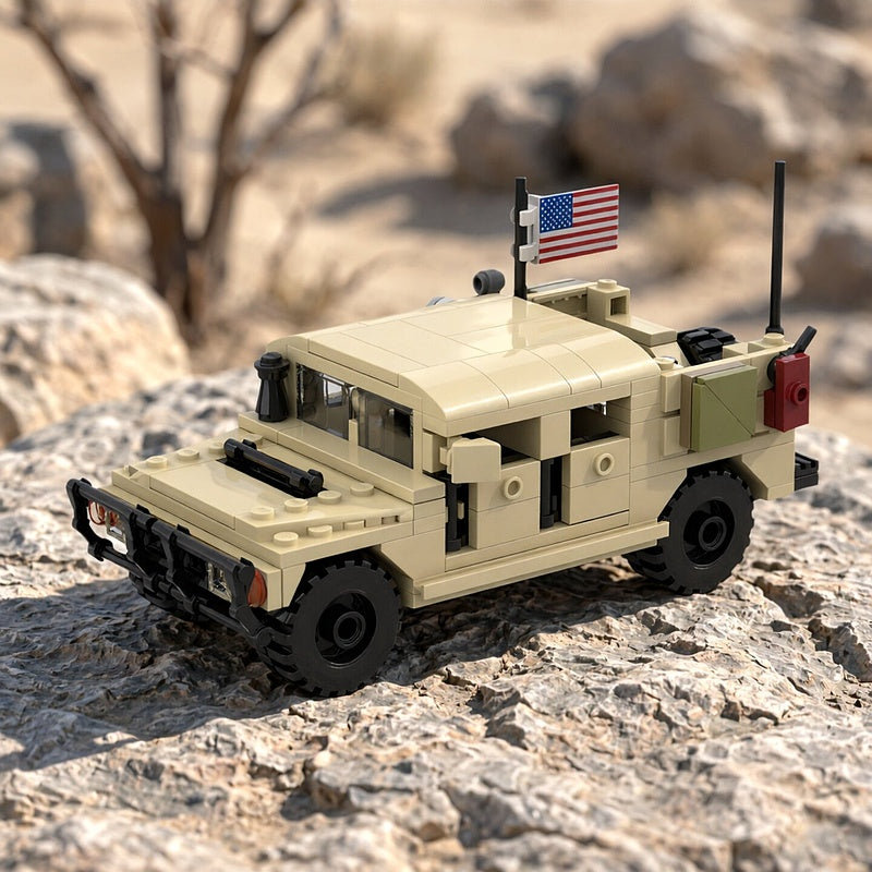 HMMWV Troop Carrier Military Vehicle MOC Building Kit - 2