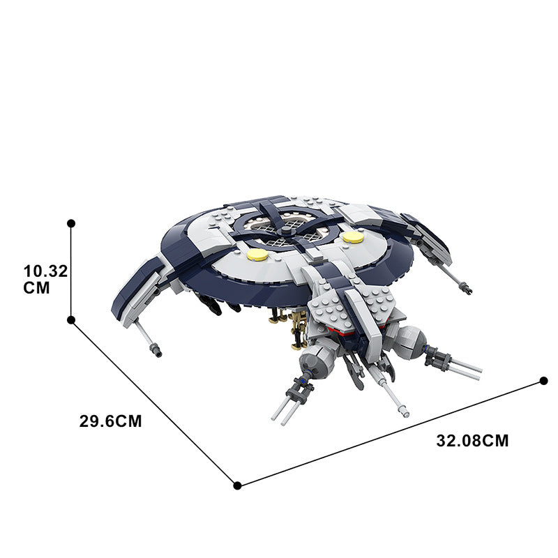 hmp droid wars gunship building set | lego compatible - 4