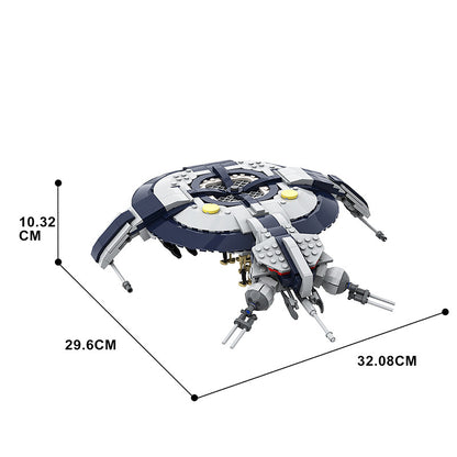 hmp droid wars gunship building set | lego compatible - 4