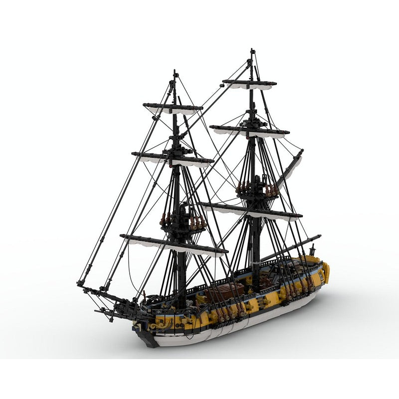 HMS Challenger Sloop Of War MOC Historical Ship Building Kit - 1