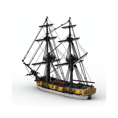 HMS Challenger Sloop Of War MOC Historical Ship Building Kit - 3