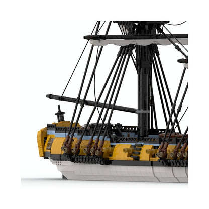 HMS Challenger Sloop Of War MOC Historical Ship Building Kit - 4