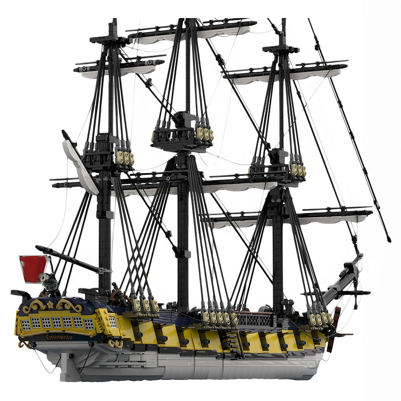 HMS Eminente MOC Building Kit | Historic Sailing Ship Model - 1