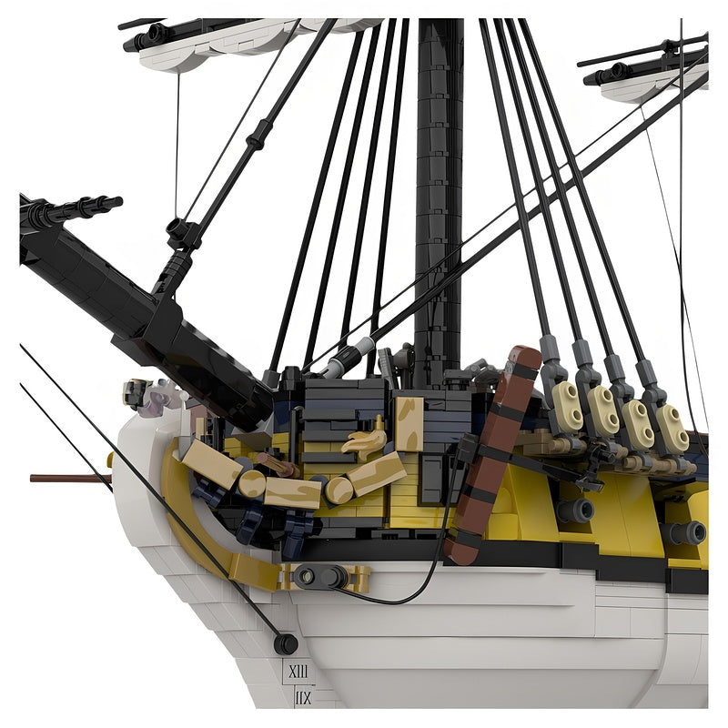 HMS Eminente MOC Building Kit | Historic Sailing Ship Model - 3