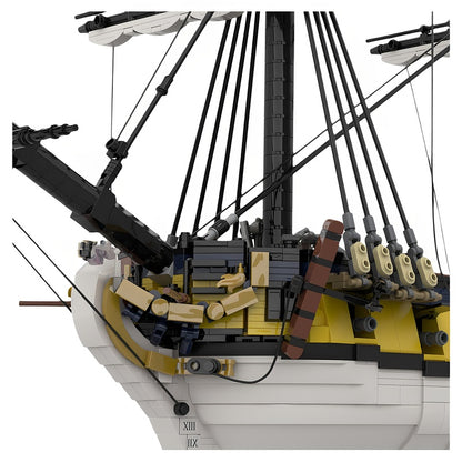 HMS Eminente MOC Building Kit | Historic Sailing Ship Model - 3
