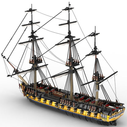 HMS Romulus 44-Gun Frigate MOC Ship Building Kit | 6028 PCS Naval Model - 3