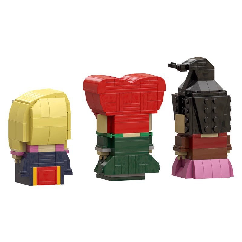 hocus pocus brickheadz building set | lego compatible - 3