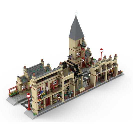 hogsmeade station massive extension building set | moc-156778 - 1