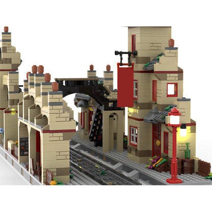 hogsmeade station massive extension building set | moc-156778 - 3