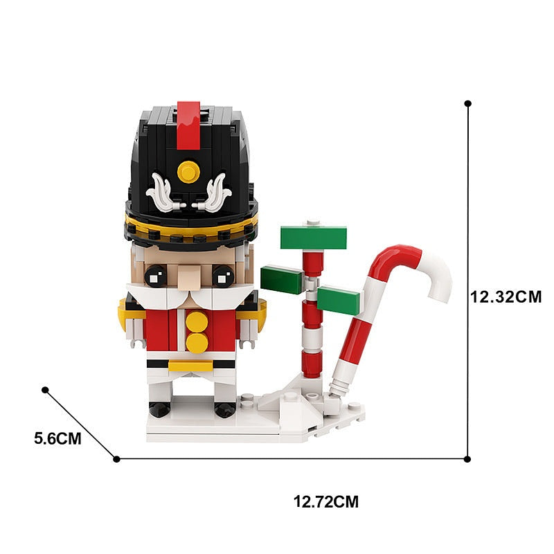 Holiday Soldier Cube Character MOC Building Kit | Christmas Display - 2