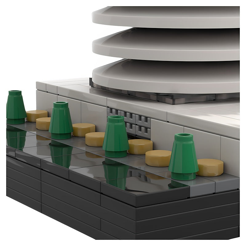 Hollywood Circular Music Tower 1:650 MOC Building Kit - 2