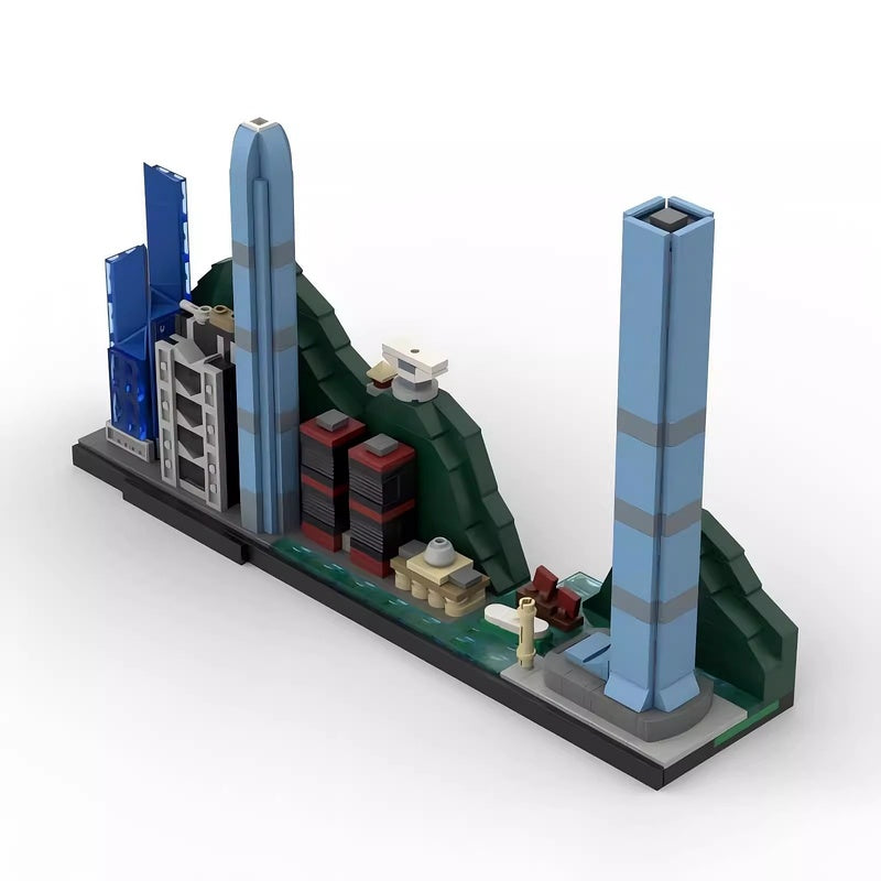 Hong Kong Skyline Building Kit | LEGO-Compatible MOC - 2
