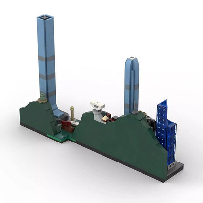 Hong Kong Skyline MOC Building Kit | City Architecture Display Model - 7