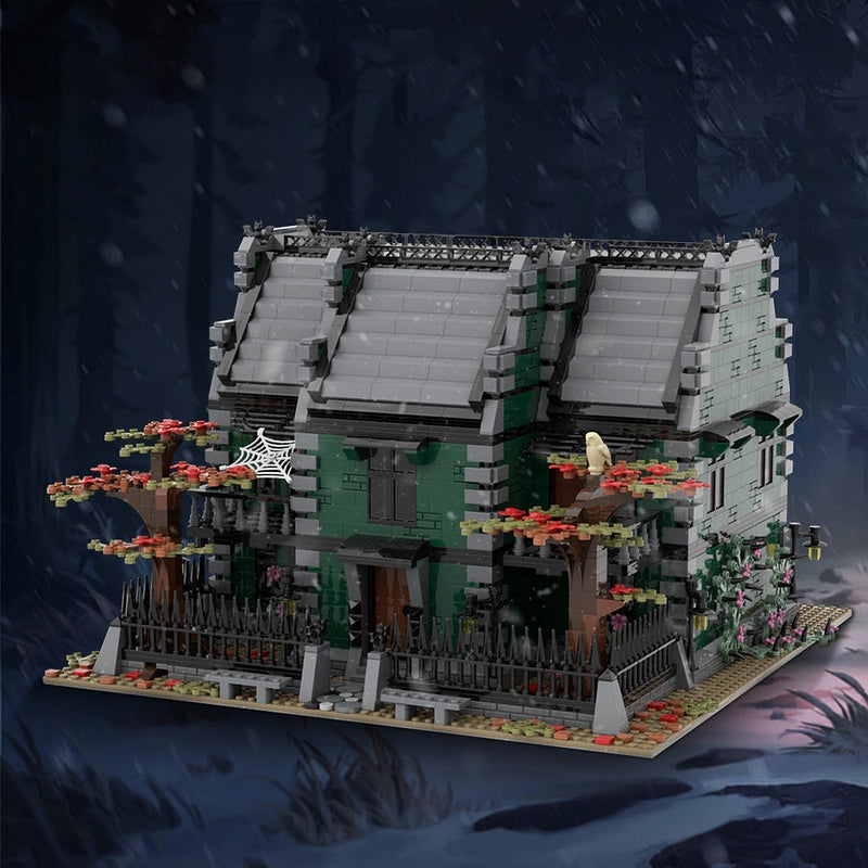 Horror Mansion MOC Building Kit | Gothic Haunted House Architecture - 2