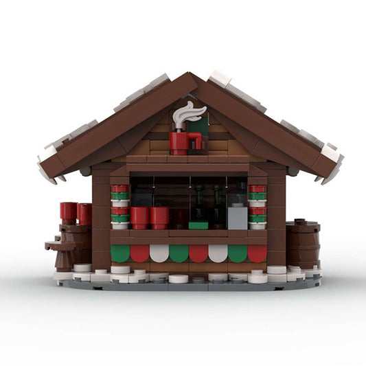 Hot Drinks Stands Building Kit | CHRISTMAS LEGO-Compatible MOC - 1