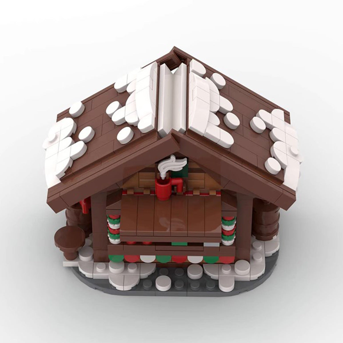 hot drinks stands building set | christmas moc | moc-130694 - 5