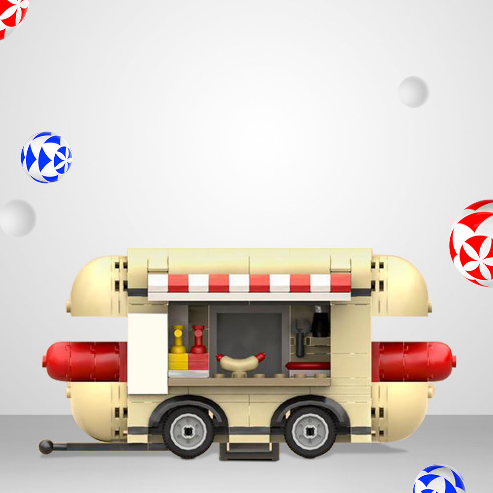hotdog trailer building set | moc-121493 - 1