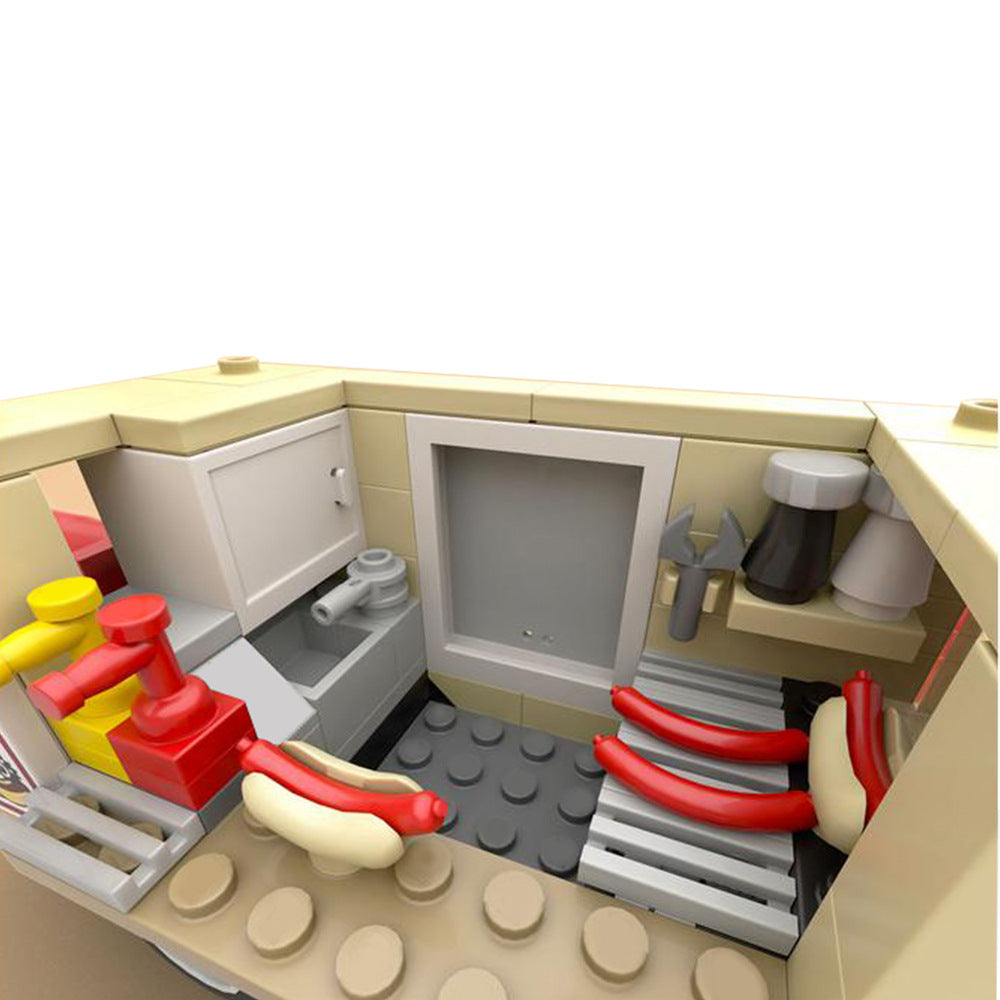hotdog trailer building set | moc-121493 - 1