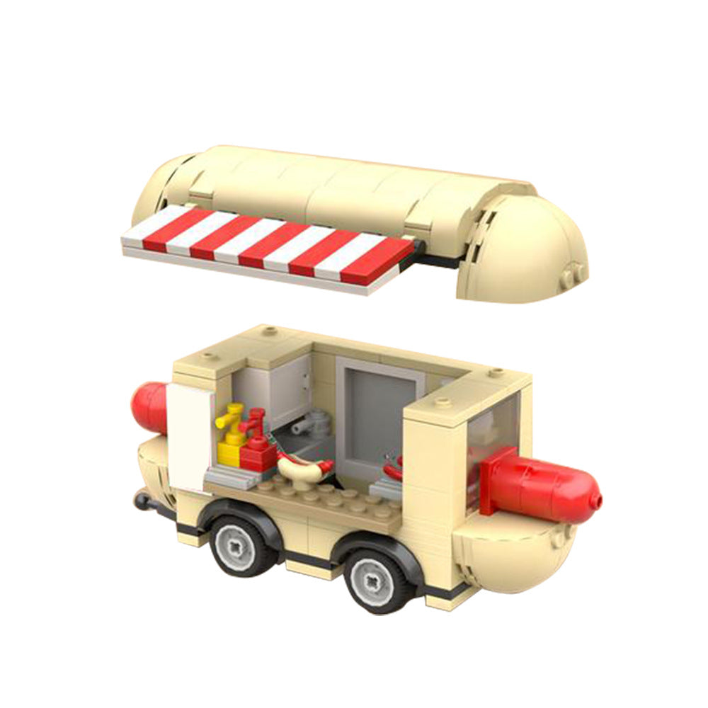 hotdog trailer building set | moc-121493 - 2