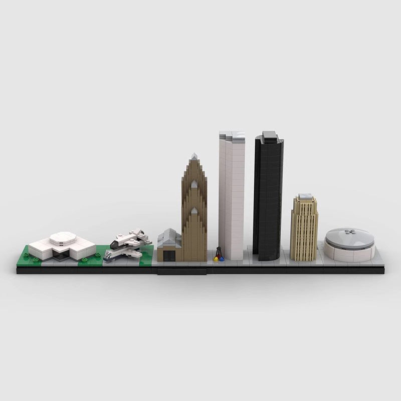 houston texas skyline building set | moc-65671 - 1