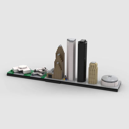 houston texas skyline building set | moc-65671 - 5