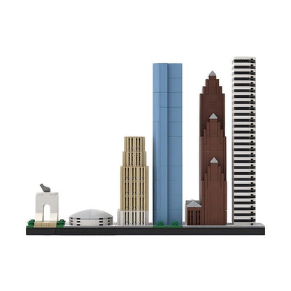 Houston Texas Skyline MOC Building Kit | City Architecture Display Model - 1