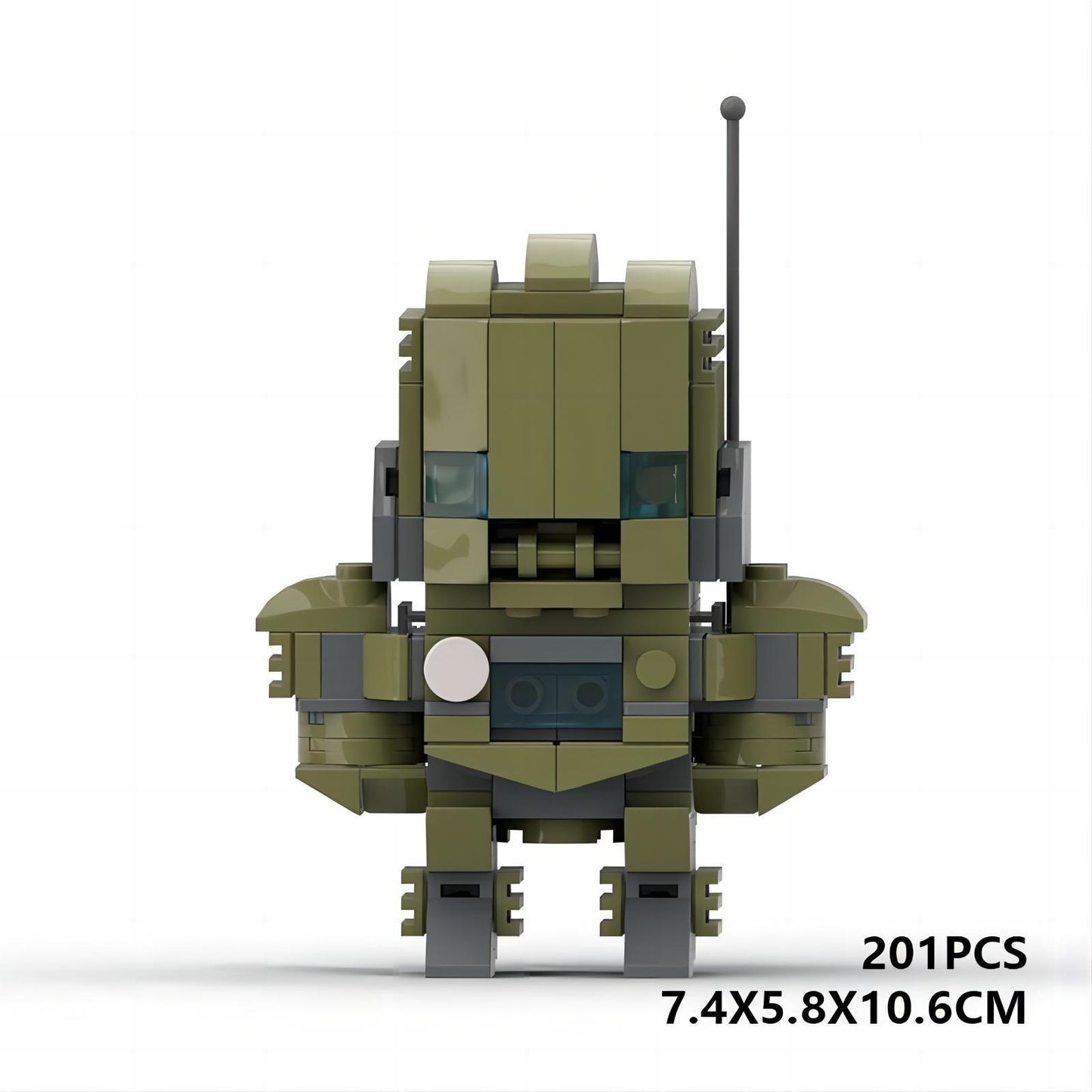 howard stark brickheadz building set | lego-compatible marvel moc toy - 5