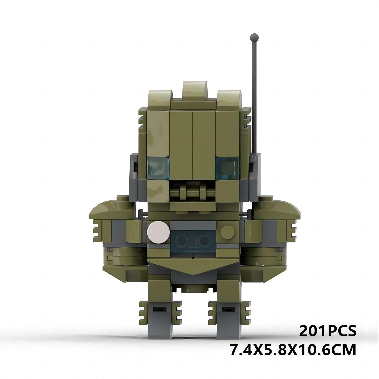 howard stark brickheadz building set | lego-compatible marvel moc toy - 5