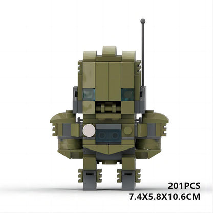 howard stark brickheadz building set | lego-compatible marvel moc toy - 5