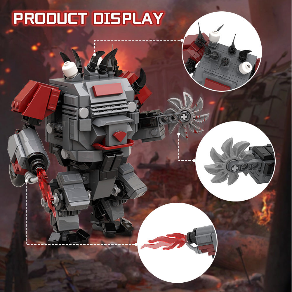 hulkke scorcher building set | helldivers | lego compatible - 3