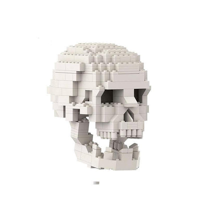 Human Skull With Brain MOC Anatomical Display Building Kit - 1